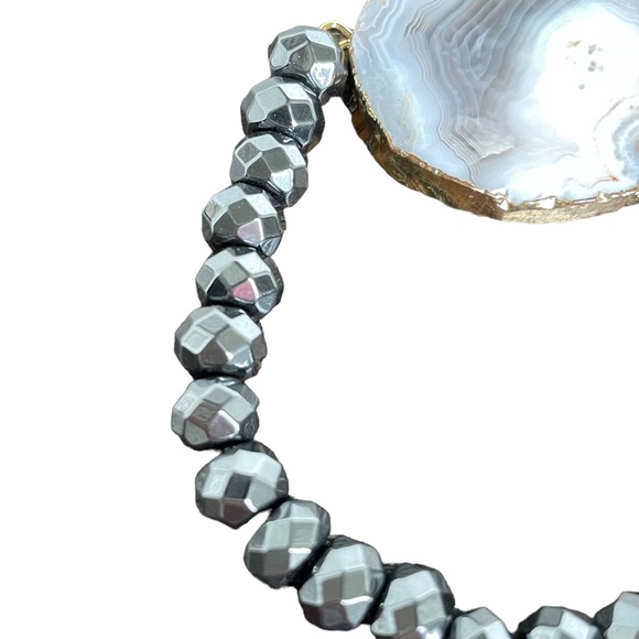 KK Stone Bracelet with Gray Beads - Picture 7 of 10